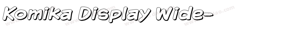 Komika Display Wide字体转换